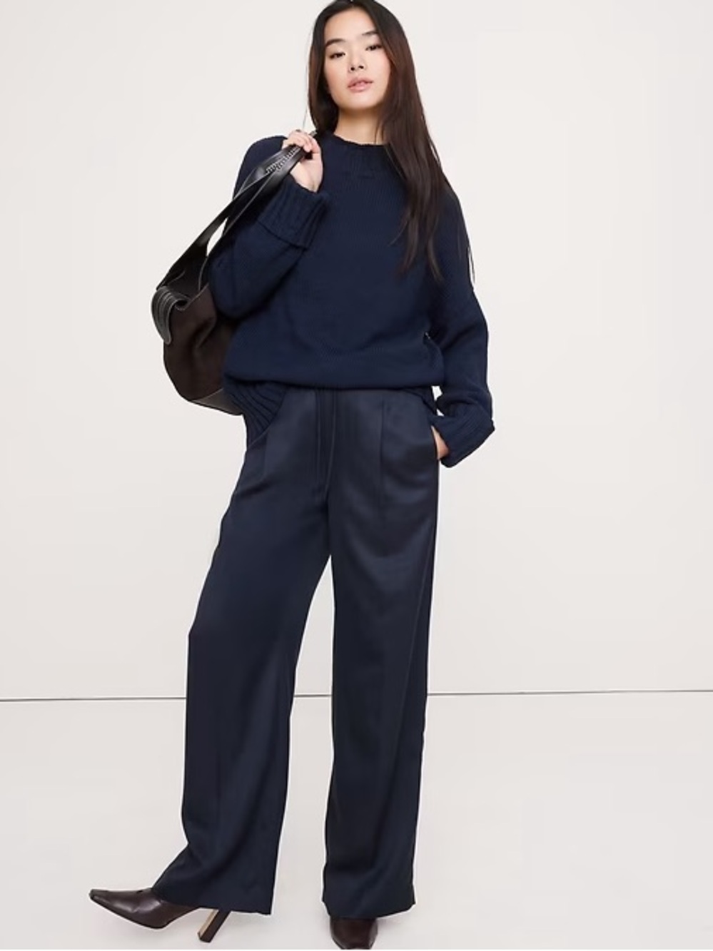 NWT! Banana Republic Wide Leg Drapery Tencel Drawstring Pull On Pant 🎭